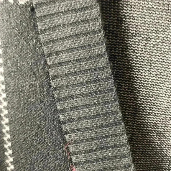 WEEKEND BY SUZANNE BETRO SIZE 1X/2X BLACK WHITE LONG BUTTON FRONT CARDIGAN - Picture 6 of 16